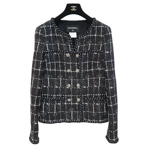 prada black tweed jacket